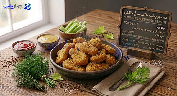 ۲۰ غذای سریع با سرخ کن بدون روغن (صبحانه، ناهار، میانوعده) 19 ناگت مرغ خانگی، شامی لذیذ با سرخ کن بدون روغن