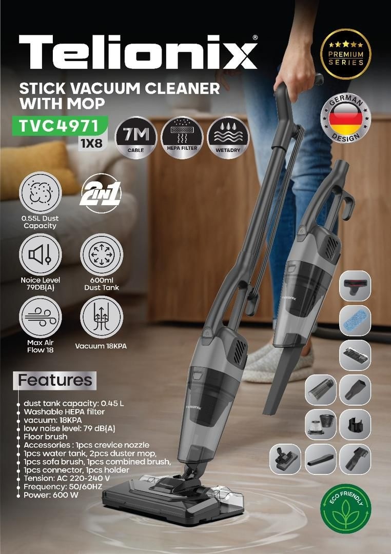 جاروبرقی ایستاده Telionix مدل TVC4971